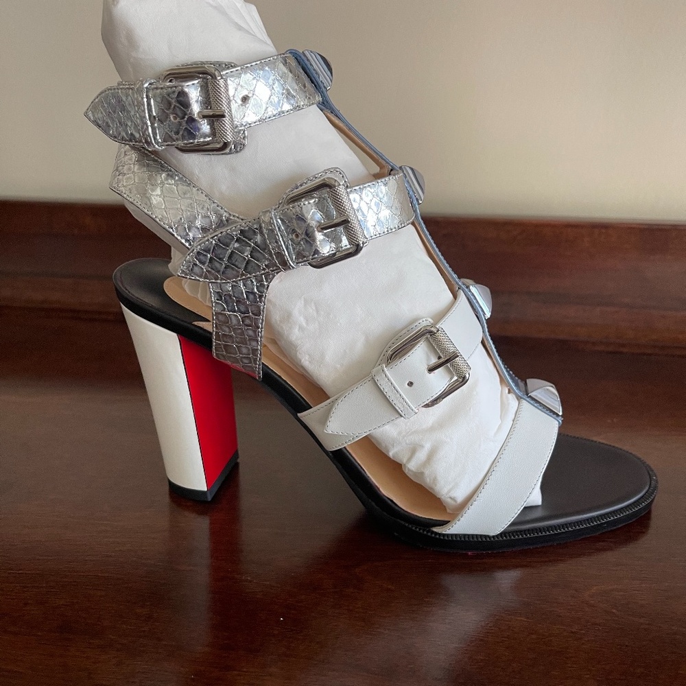 Louboutin Rocknbuckle 85 - Version Poseidon Sandal